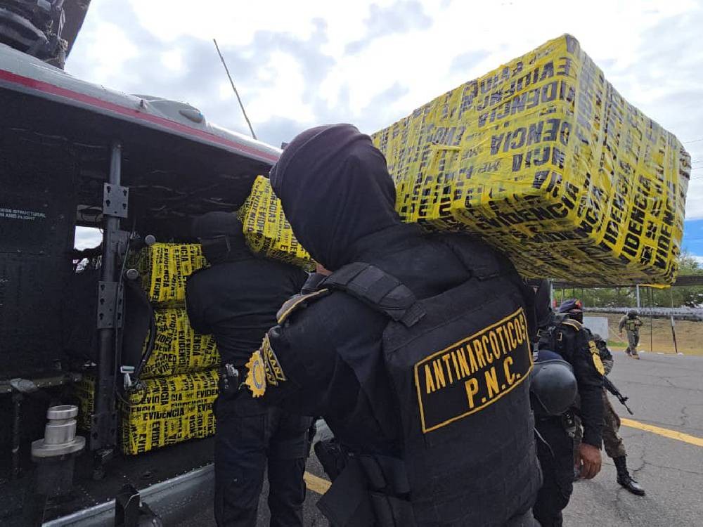 Guatemala logra la mayor incautación de cocaína de los últimos 12 años
