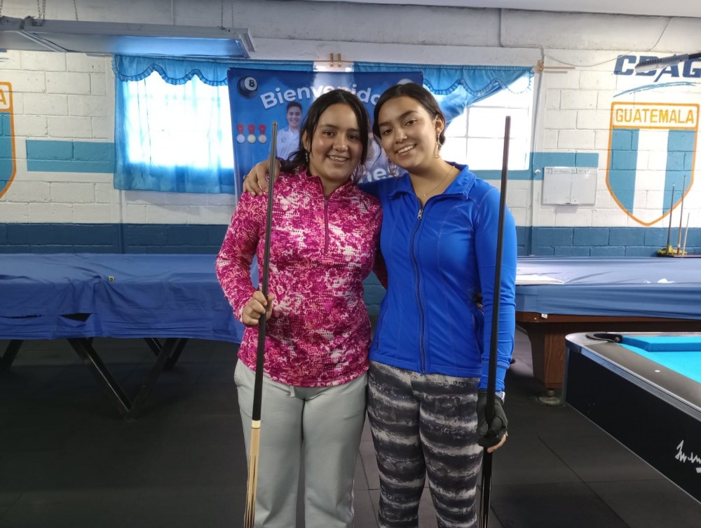 Hermanas Santos Santiago promesas del billar deportivo en Guatemala 