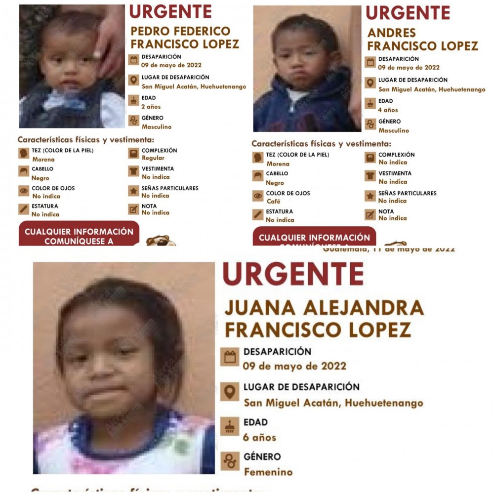 Hermanitos llevan 4 días desaparecidos  