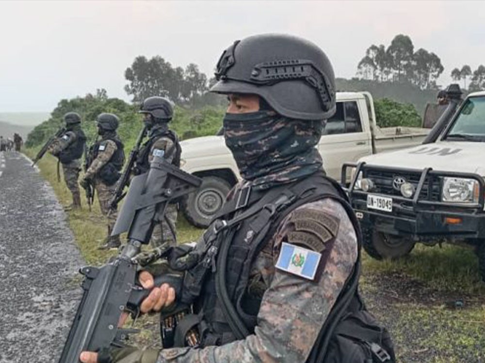 Hieren a soldados guatemaltecos que forman parte de una misión de la ONU en República Democrática del Congo 