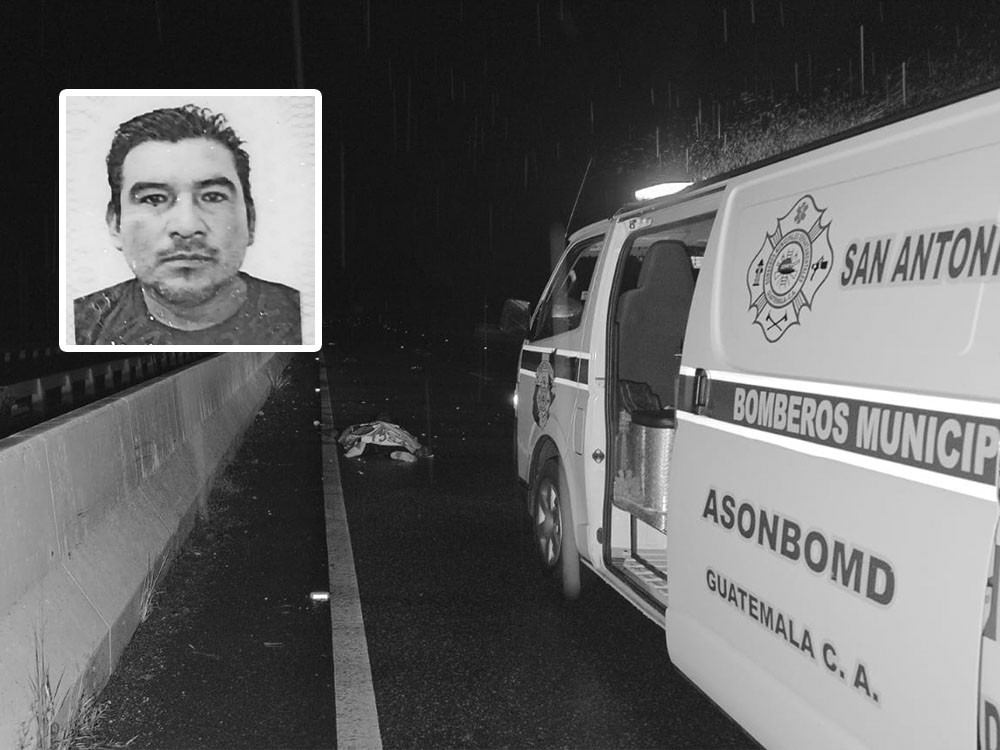 Hombre fallece tras ser arrollado en el puente Moca, Suchitepéquez