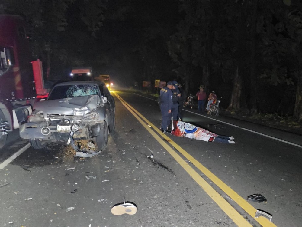 Hombre fallece tras trágico accidente de tránsito en el kilómetro 144 de la ruta CA-2