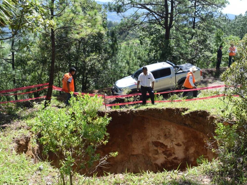 Hundimientos y socavones en áreas cercanas a la antigua mina Marlin generan alarma entre comunidades de San Miguel Ixtahuacán