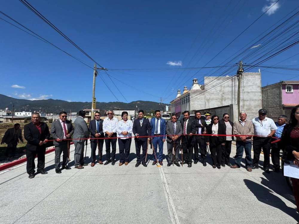 Inauguran mejora vial en Barrio La Paz, Olintepeque