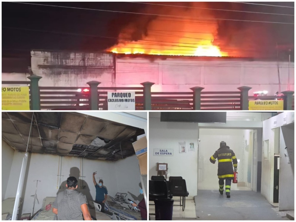Incendio en Pediatría del Hospital Nacional de Mazatenango: Respuesta rápida evita una mayor tragedia