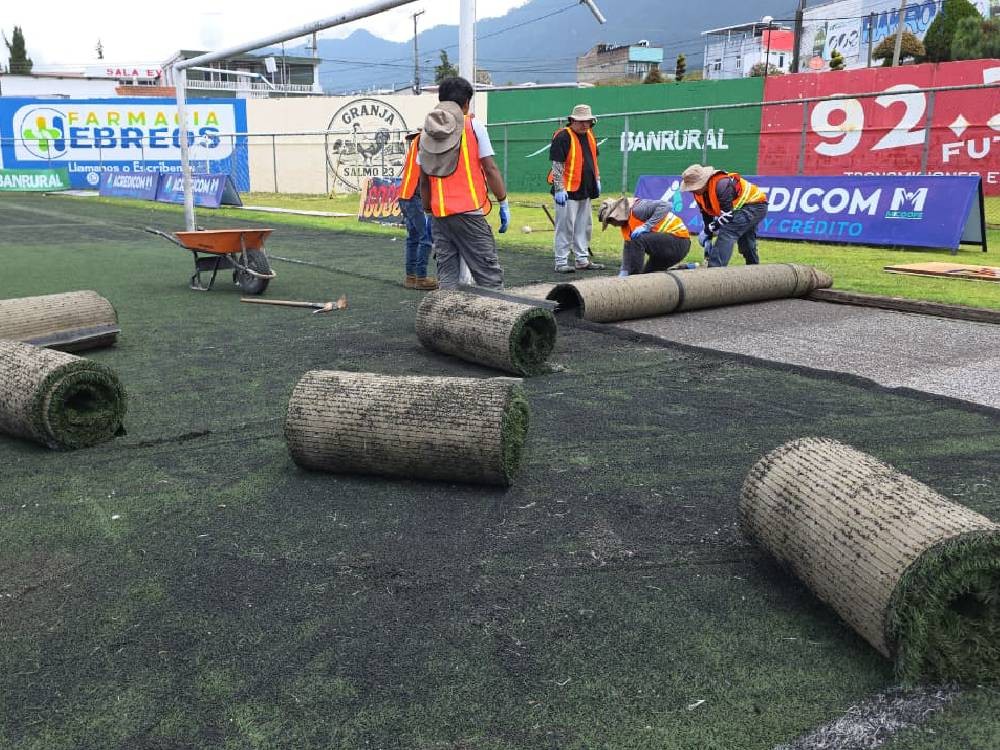 Inicia mejoramiento del estadio Municipal Sampedrano previo al debut de San Pedro en Liga Mayor