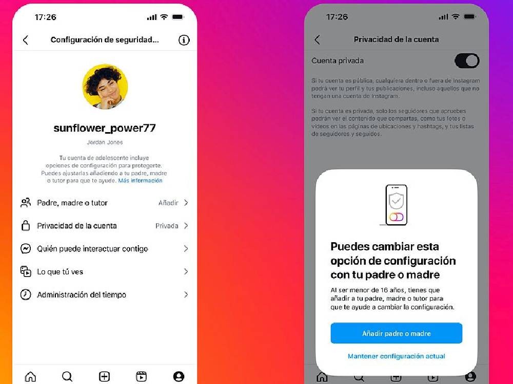 Instagram lanza su cuenta de adolescentes que podrá ser controlada por padres
