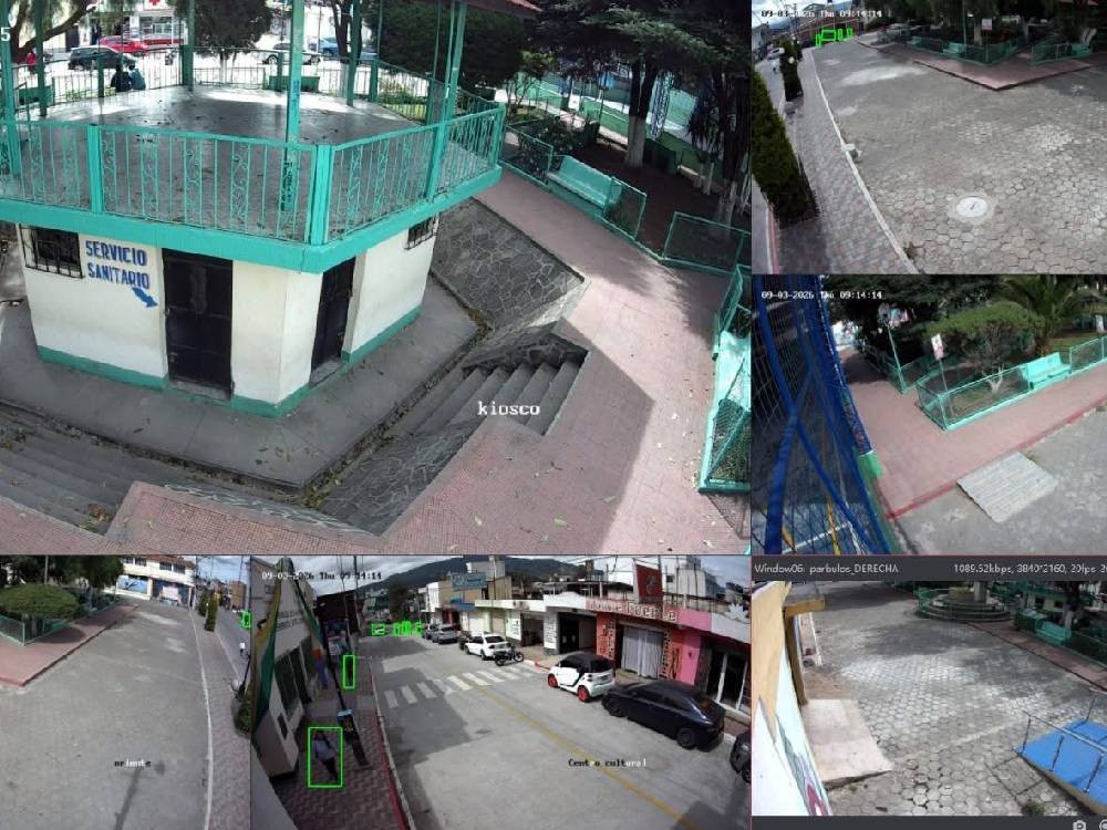 Instalan 16 cámaras de vigilancia en Parque Central y mercado municipal de La Esperanza