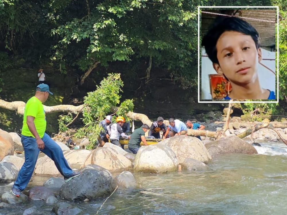 Intensa búsqueda culminó con el hallazgo del cuerpo de joven arrastrado por el río Sis