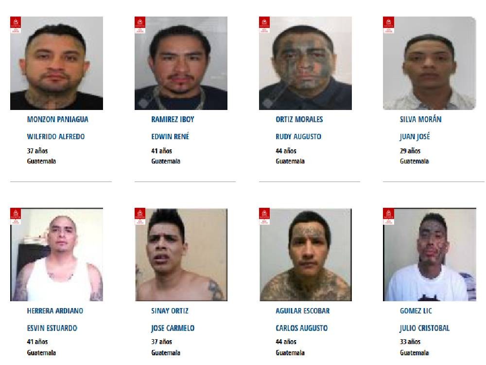 Interpol activó alerta roja en búsqueda de pandilleros fugados de Fraijanes II