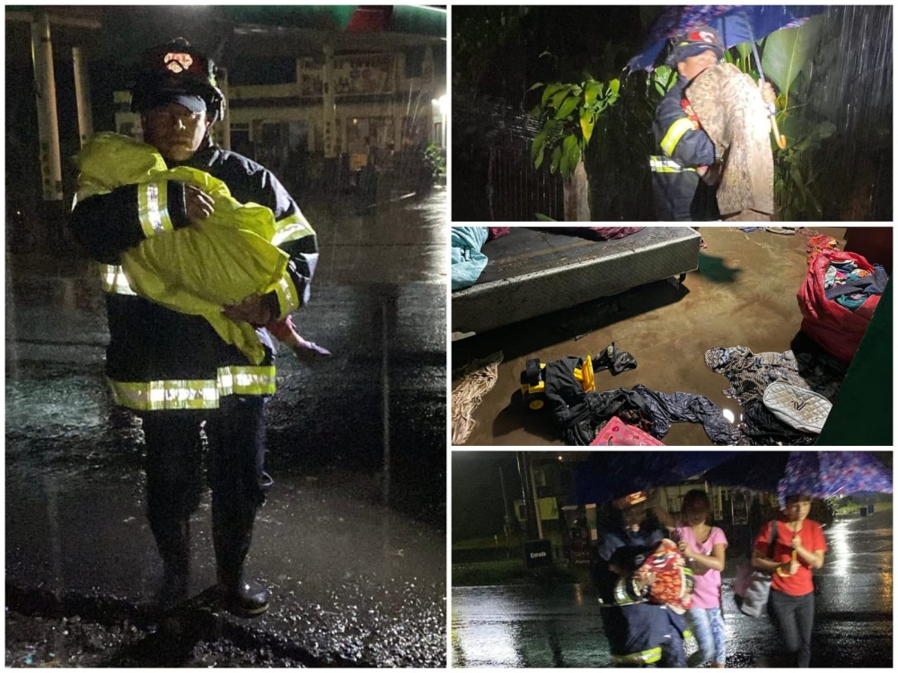 Inundaciones obligan a la evacuación de familias en San Marcos