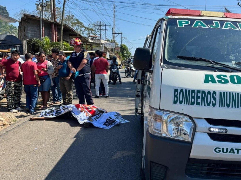 Joven fallece atropellado por bus Pullman en Pajapita, San Marcos