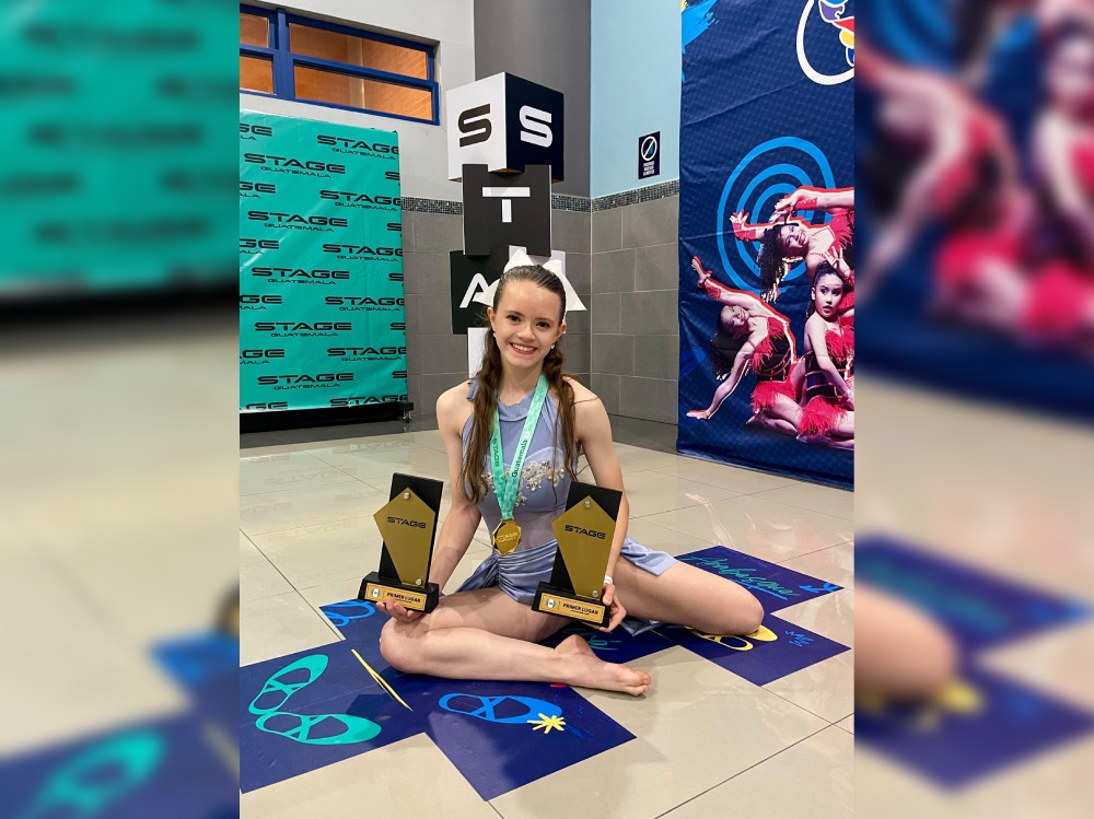 Joven huehueteca representará a Guatemala en competencias internacionales de danza