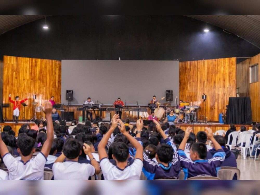 “La Magia de la Marimba” fortalece el conocimiento del instrumento nacional entre estudiantes de San Marcos
