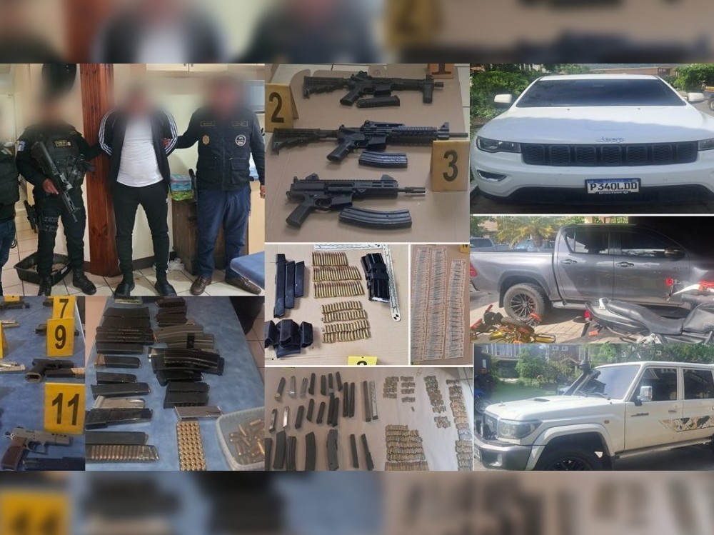 La PNC decomisa 13 armas de fuego de distintos calibres y municiones en allanamientos