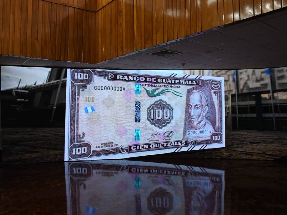 Lanzan billete conmemorativo de Q100 