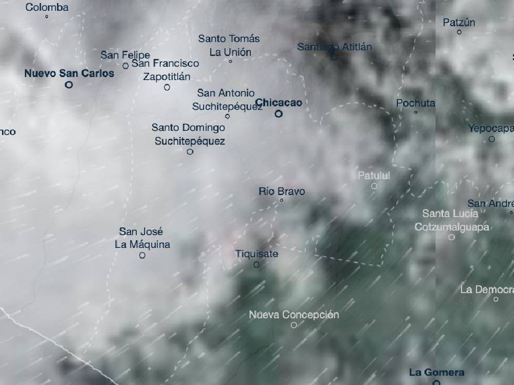 Lluvias continúan en Suchitepéquez