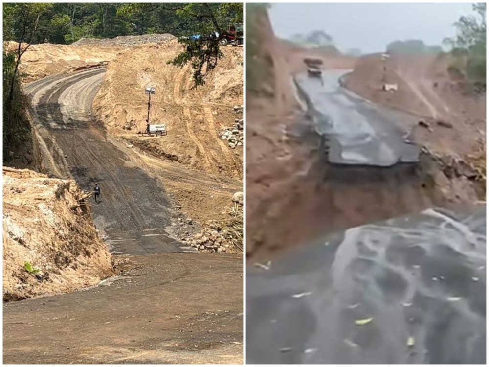 Lluvias provocaron colapso de ruta alterna en la Cito-180