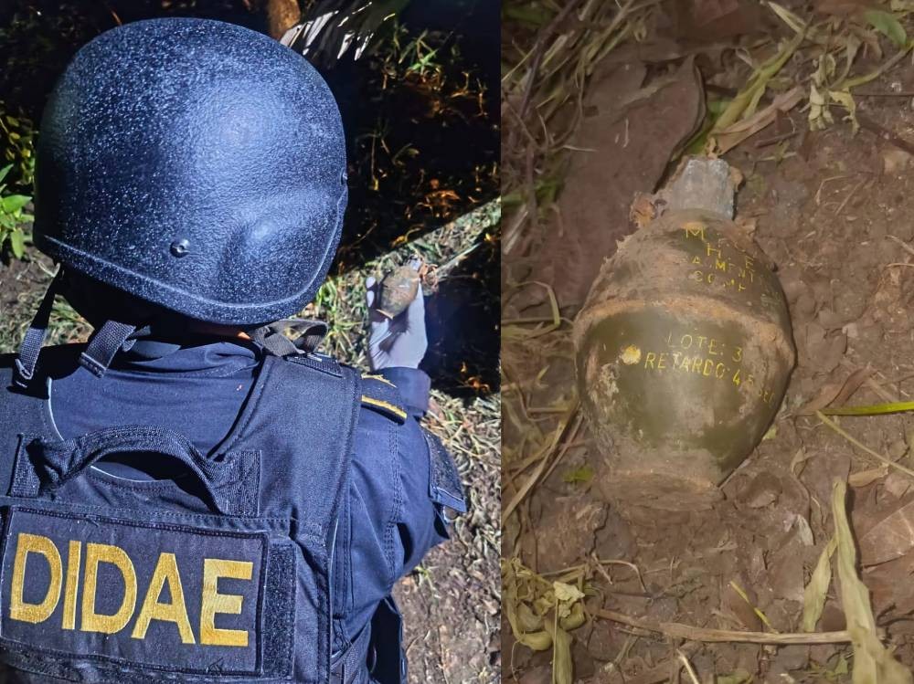 Localizan y destruyen artefacto explosivo en Colomba Costa Cuca