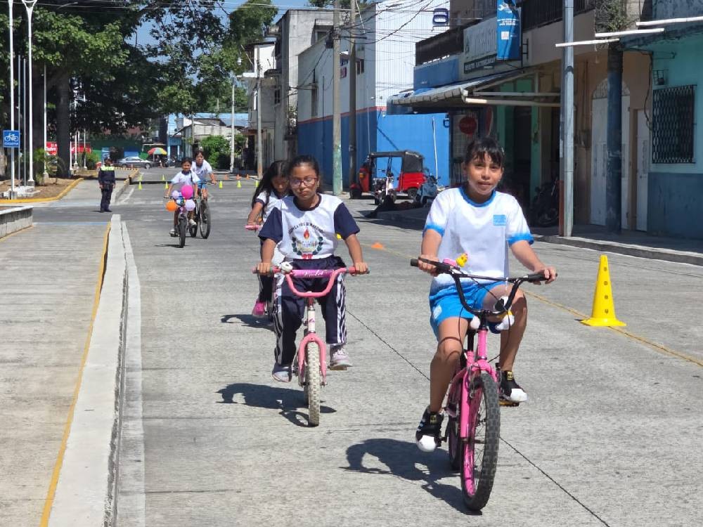 Mazatenango celebra el Día Mundial de la Bicicleta y se suma al programa "Ciudades Activas"