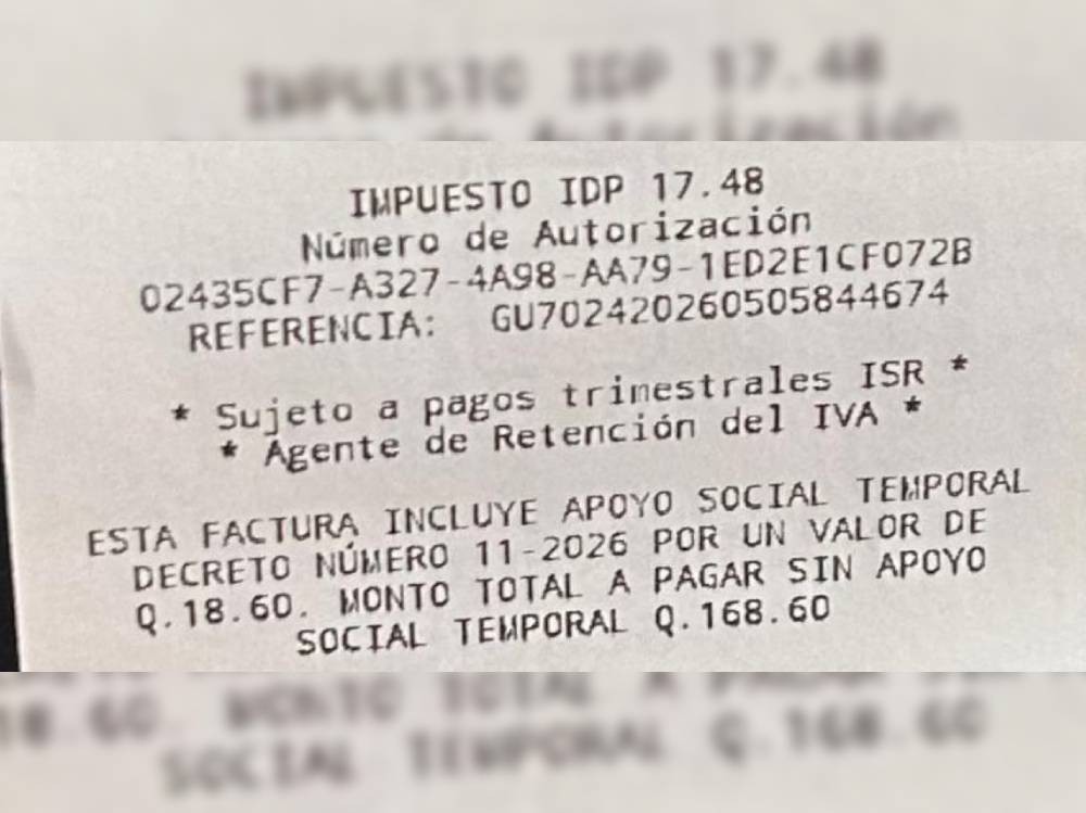MEM hace el llamado a verificar el apoyo temporal en las facturas de consumo de combustible