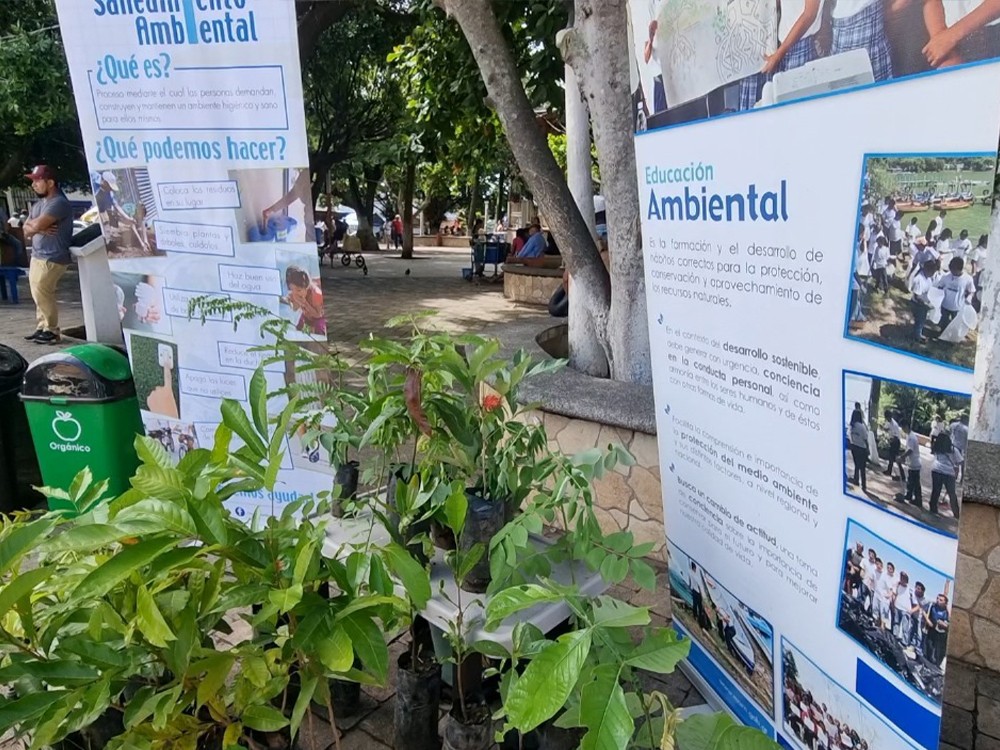 Ministerio de ambiente entrega de árboles en Mazatenango 