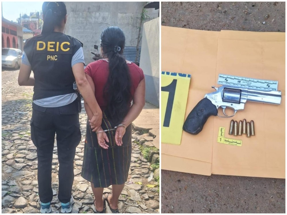 Mujer es capturada cuando tenía arma de fuego en posesión