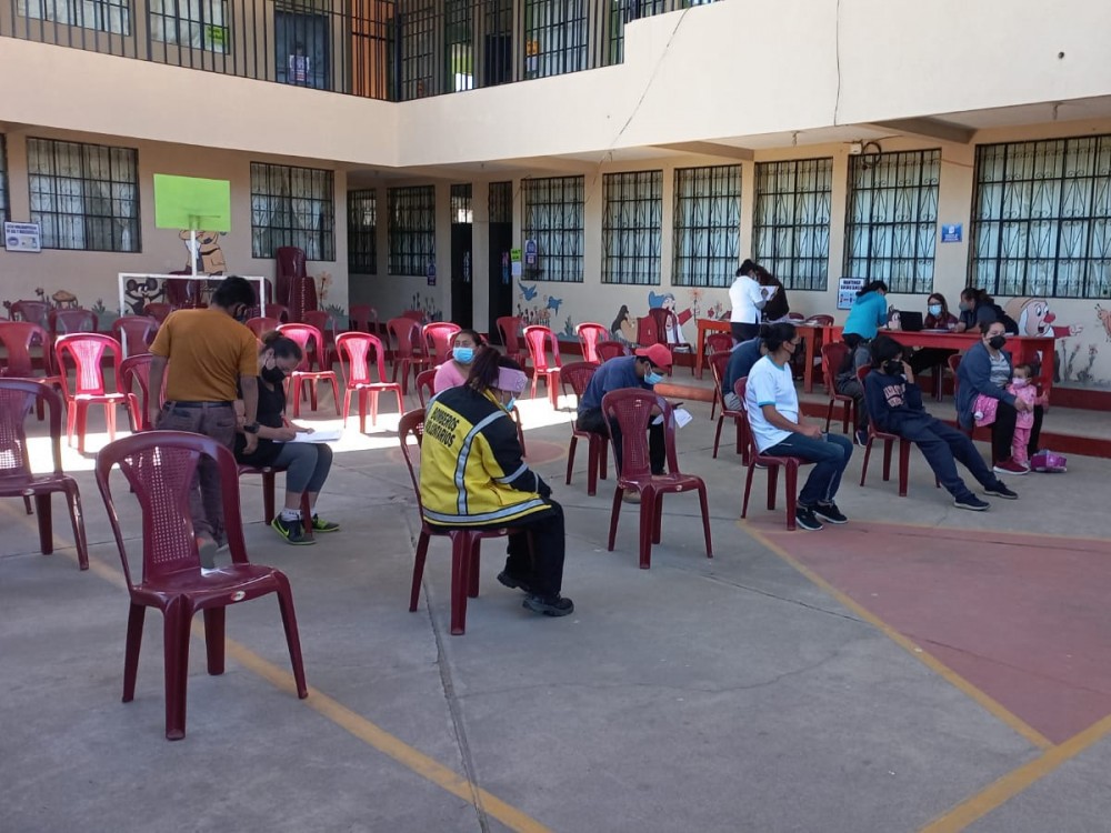 Nuevo puesto de vacunación de La Esperanza está en zona 1