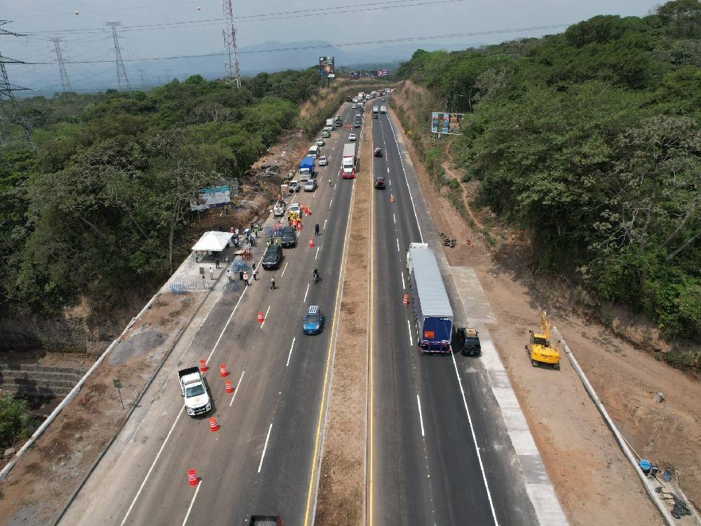 Ocho meses después, finalizan los trabajos en el km 44 de la autopista Palín-Escuintla