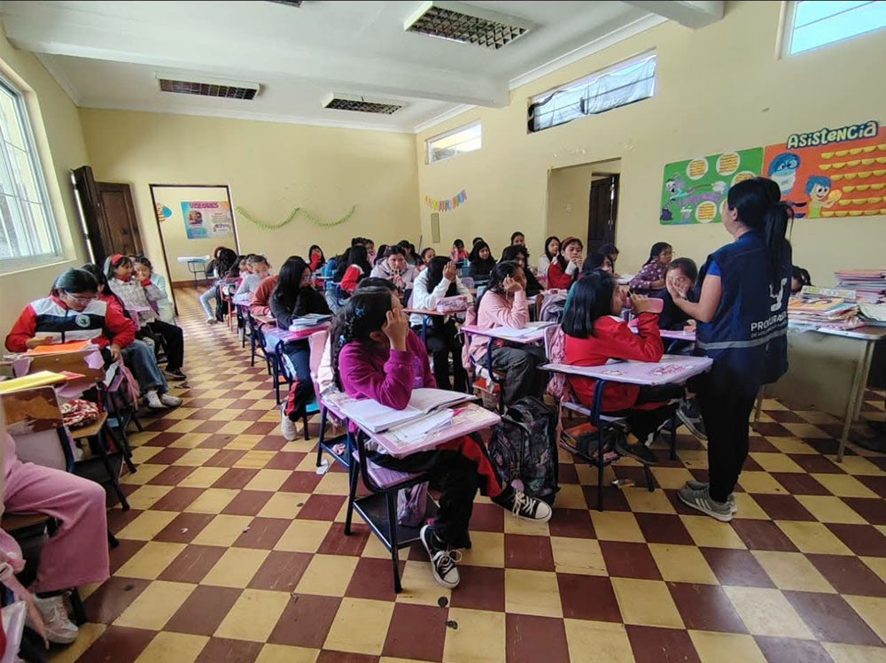 PDH fortalece la cultura de derechos y responsabilidades en estudiantes de escuela de San Marcos