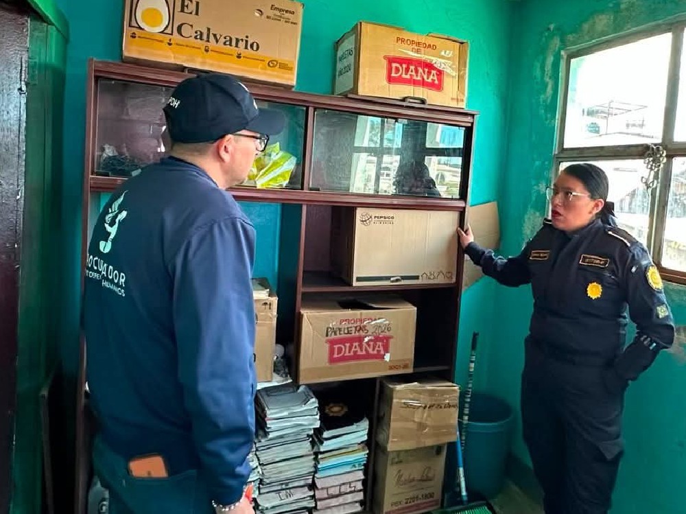 PDH verifica condiciones de subestación de la PNC en Río Blanco y constata carencias operativas
