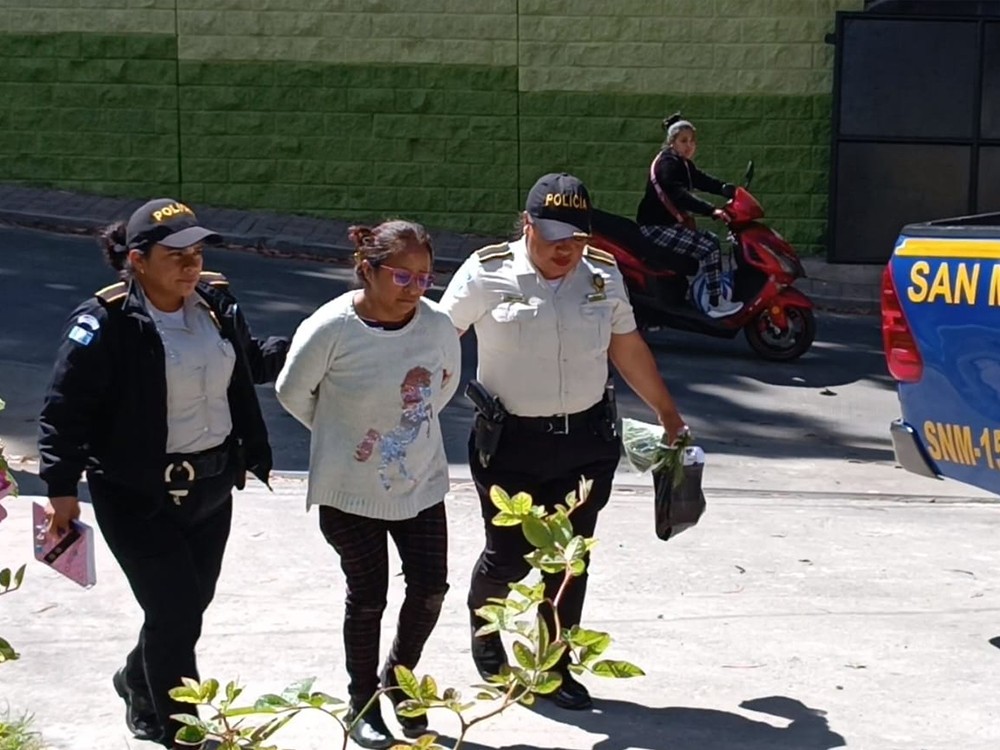 Capturan a mujer señalada de hurto en San Pedro Sacatepéquez, San Marcos