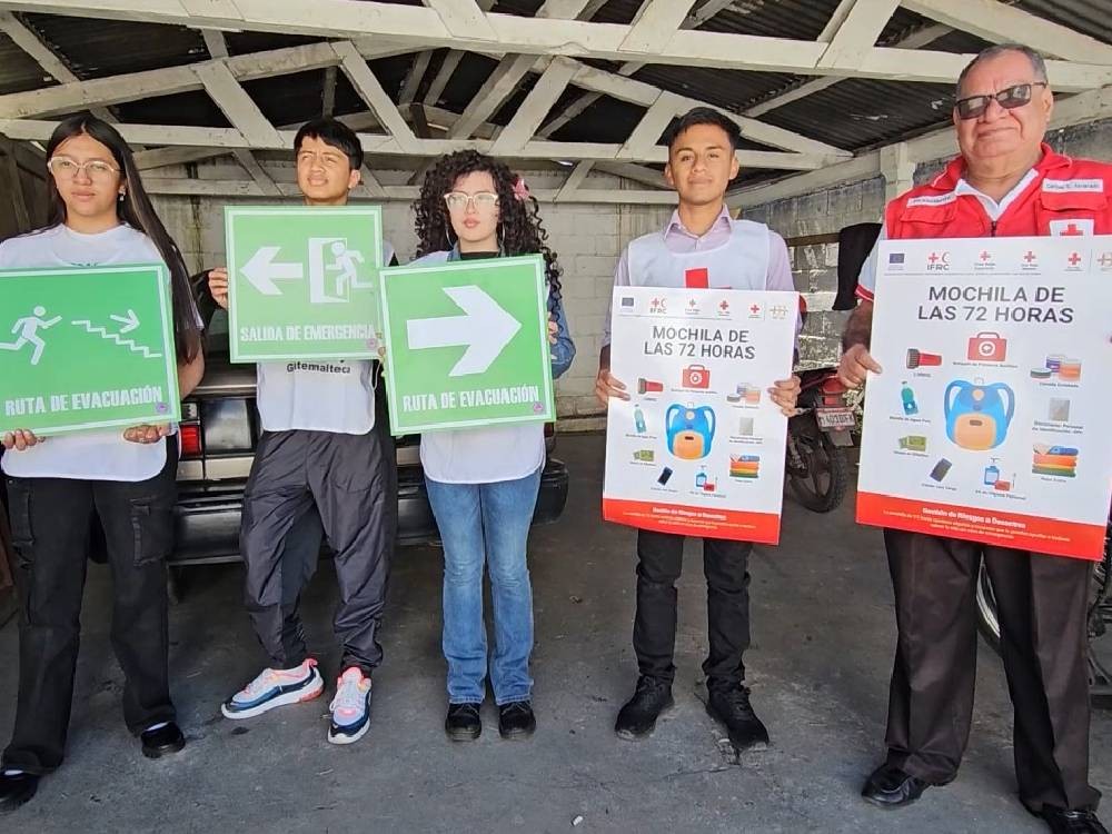Personal de Cruz Roja fortalece acciones de prevención ante riesgo sísmico en San Marcos