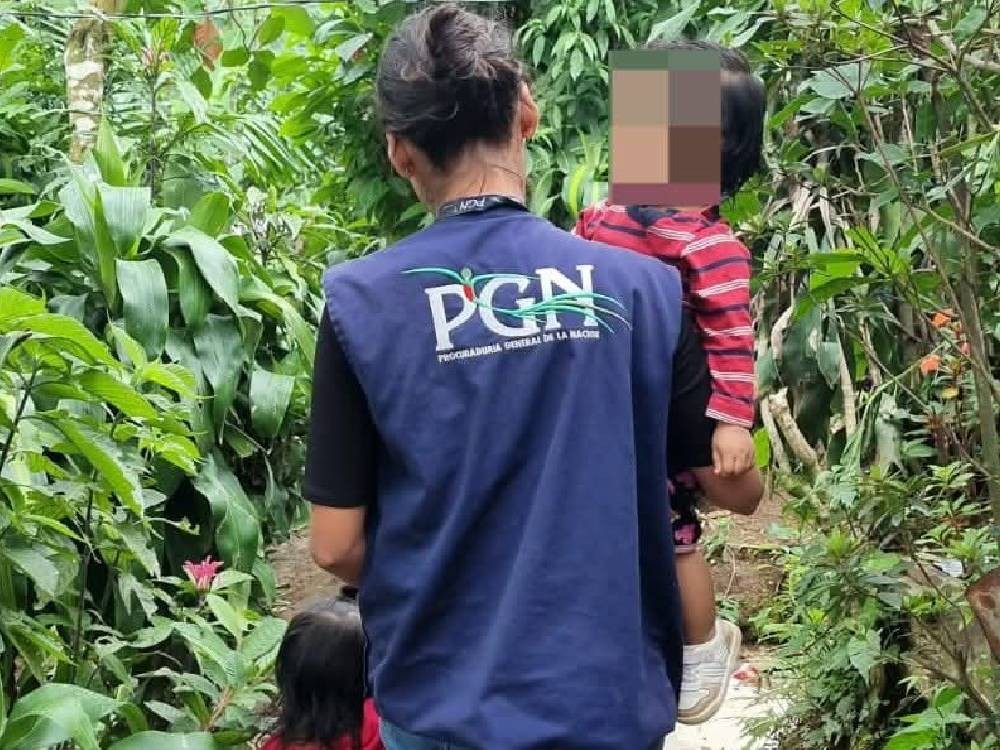 PGN rescata a dos niños cuyos derechos eran vulnerados