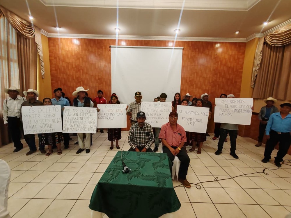 Pobladores piden garantizar el proceso electoral 
