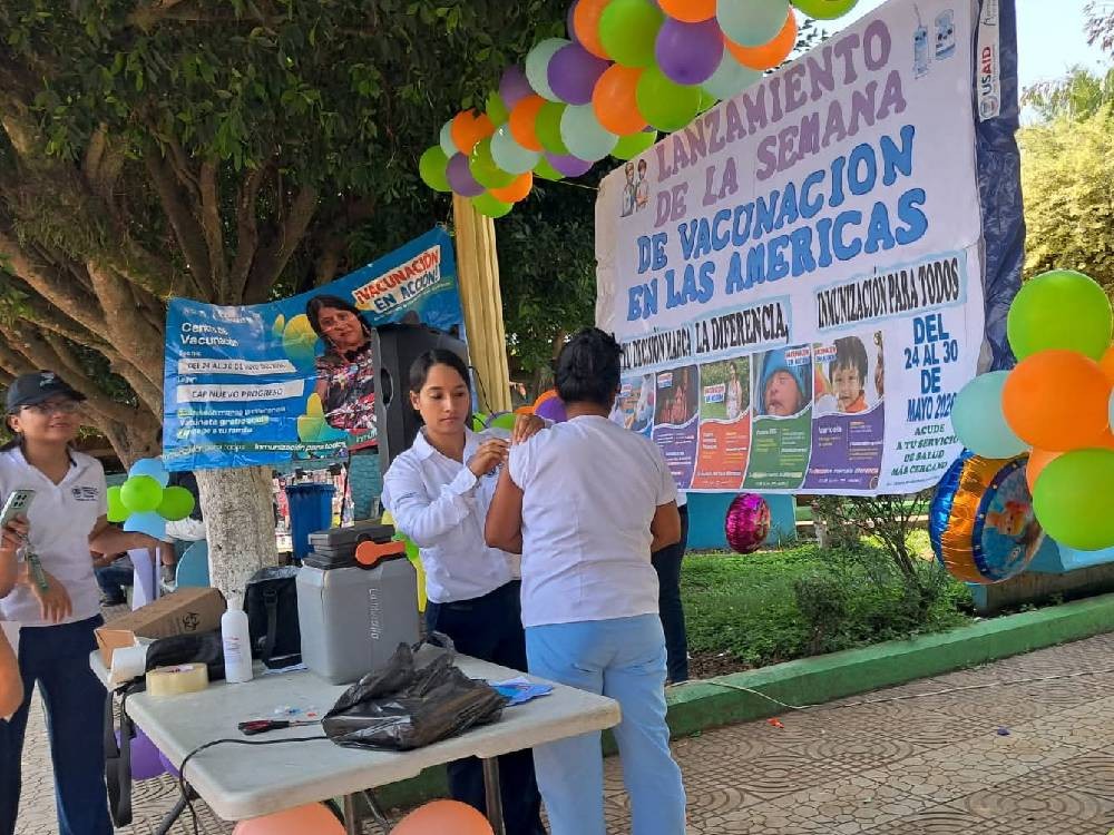 Prevención y esperanza llegan a Nuevo Progreso con la Semana de Vacunación en las Américas