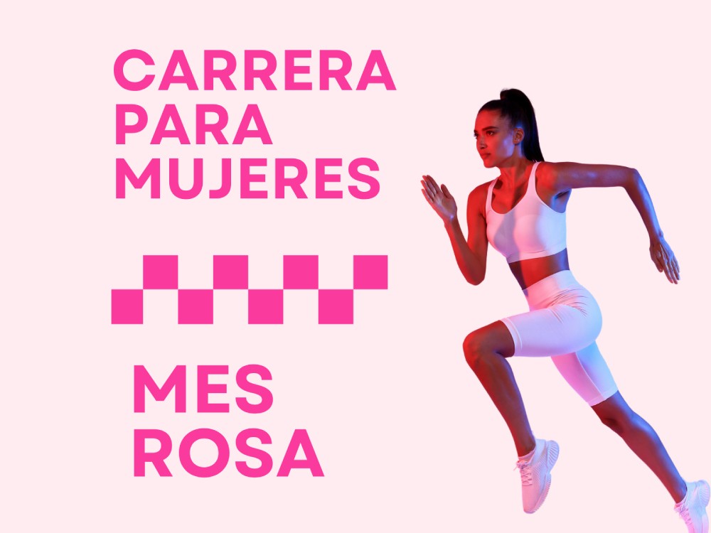 Promueven carrera para mujeres con motivo del mes rosa