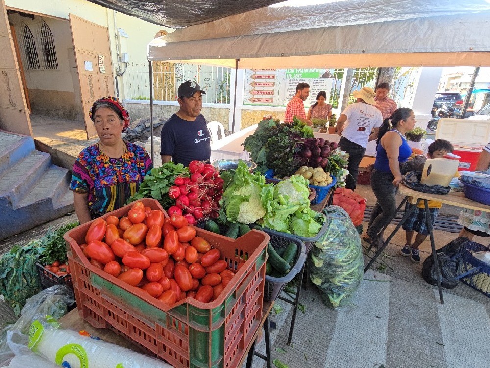 Promueven productos de pequeños comerciantes en Feria del Agricultor en San Francisco Zapotitlán