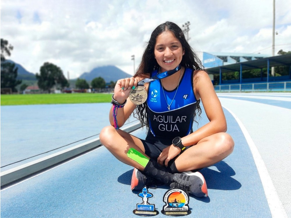 Quetzalteca, Marlen Aguilar representará a Guatemala en campeonato de triatlón en Miami
