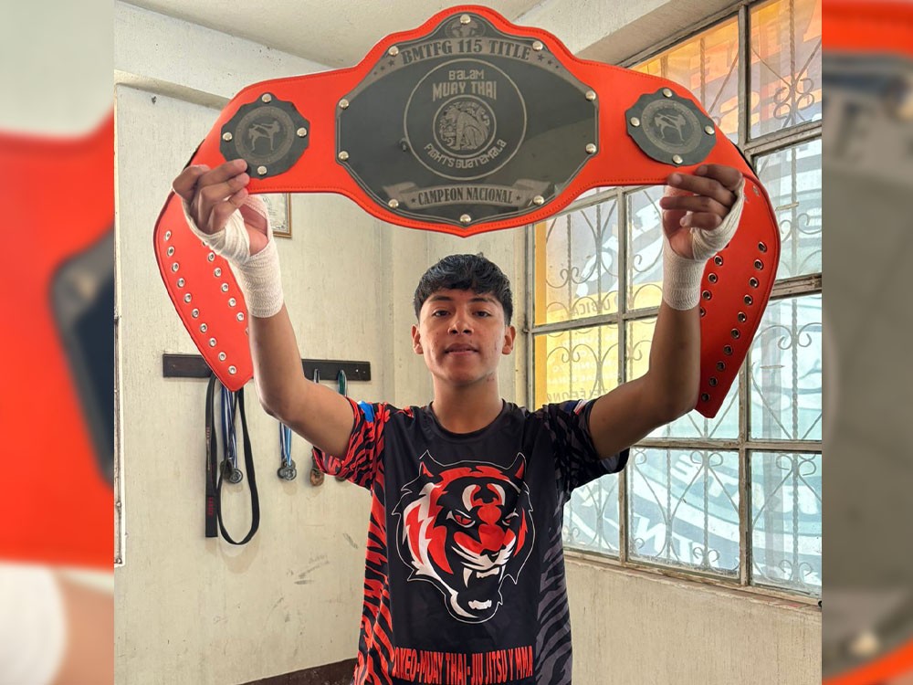 Quetzalteco gana cinturón de campeón nacional de Muay Thai