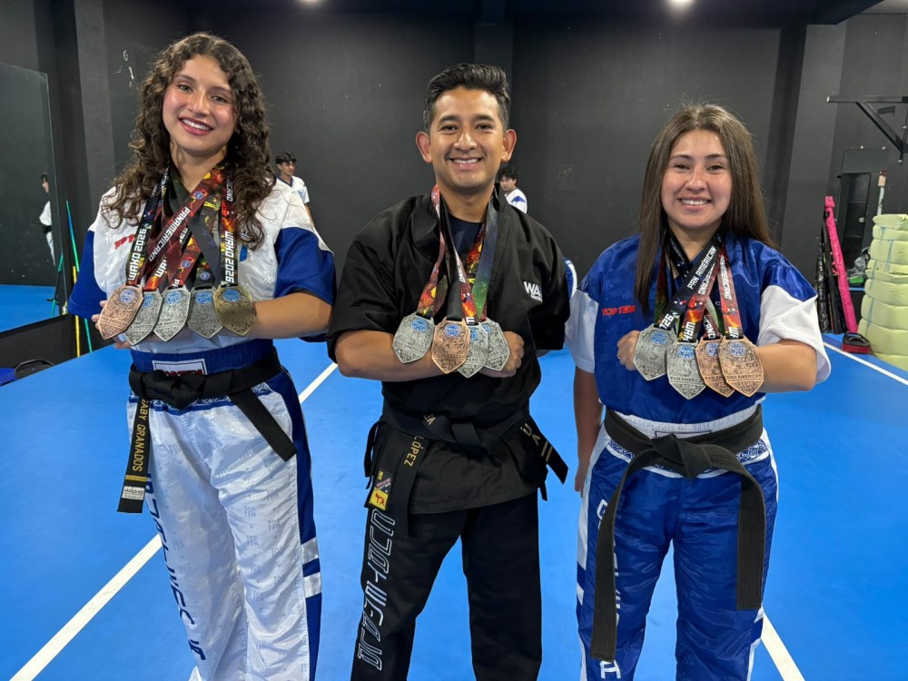 Quetzaltecos brillan con la conquista de 13 medallas en Panamericanos de Kickboxing 