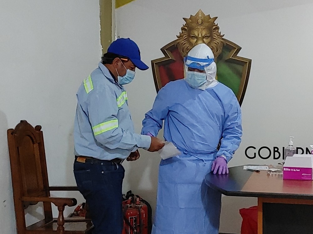 Realizan jornada masiva de pruebas de Covid-19 en la Municipalidad de San Marcos