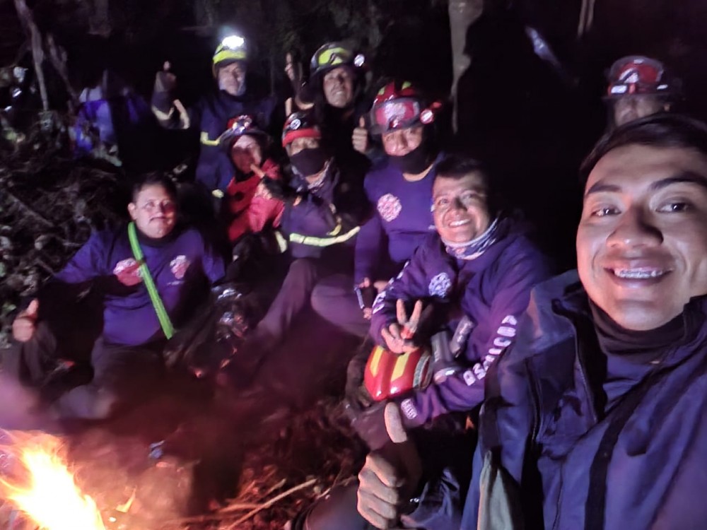 Realizan prácticas de rescate en zonas montañosas de San Marcos