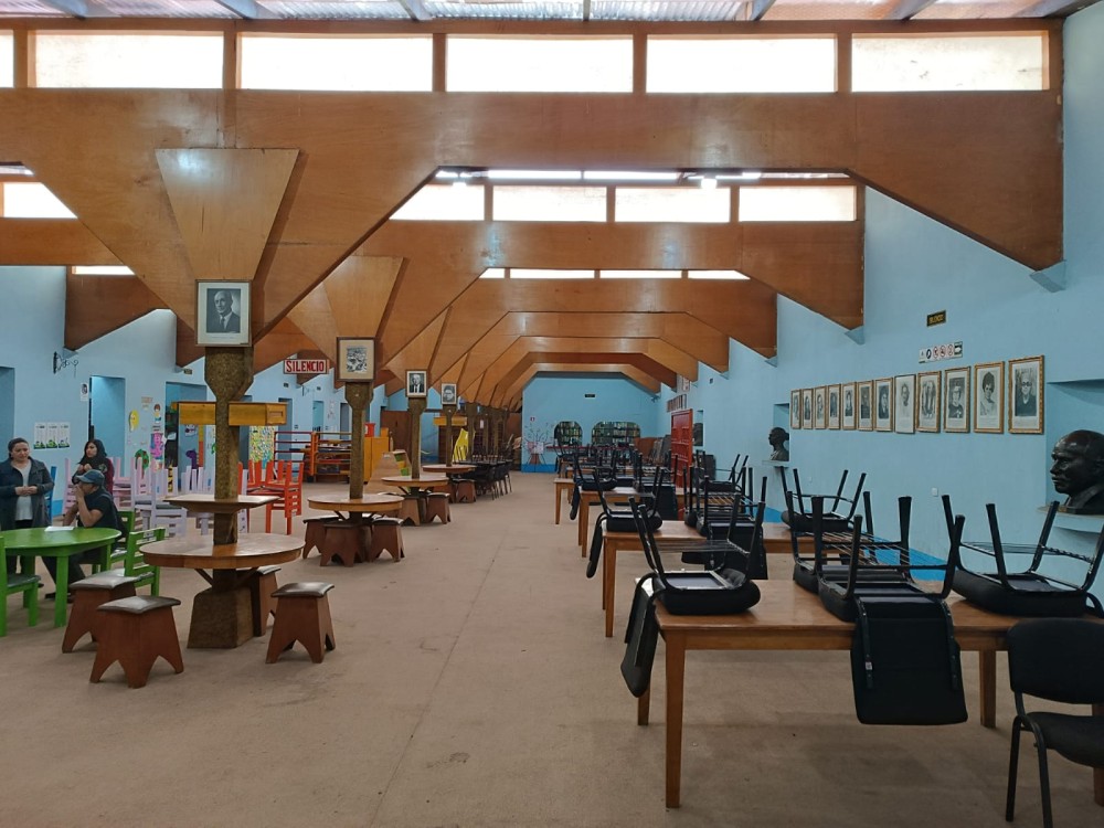Realizan trabajos de mejora en la Biblioteca Municipal “Alberto Velásquez”