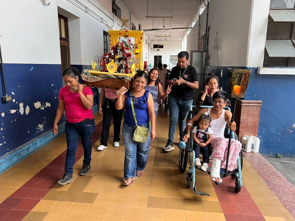 Realizan tradicionales posadas en el Hospital Nacional de Mazatenango