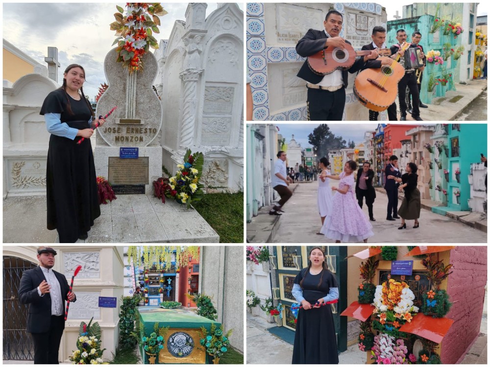 Recuerdos florecen con el “Tour de la Rosa Verde” en el Cementerio General de Huehuetenango