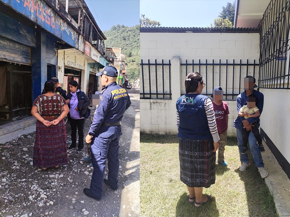 Rescatan a dos hermanos en situación de riesgo en Huehuetenango 