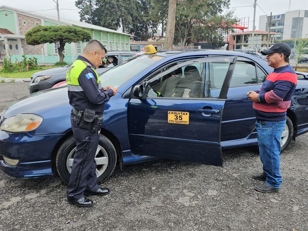 Revisan que unidades de transporte en San Marcos estén en buen estado 