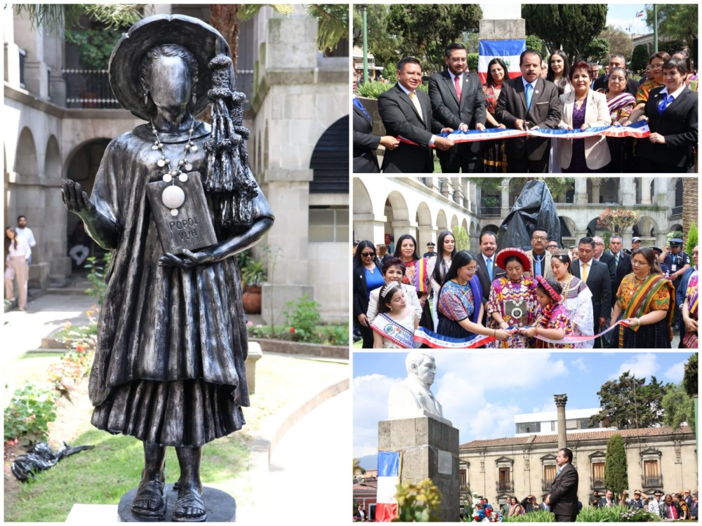 Rinden homenaje a Cirilo Flores y a Umial Tinimit Re Xelajuj No’j durante la celebración de los 200 años de la ciudad de Quetzaltenango