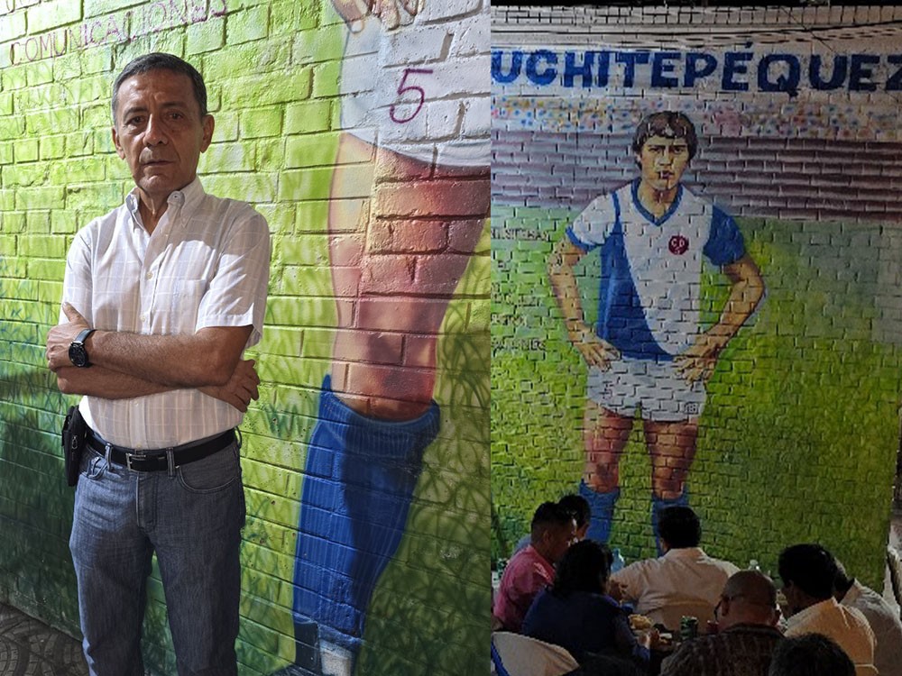 Rudy Santisteban, exjugador del Deportivo Suchitepéquez, es homenajeado